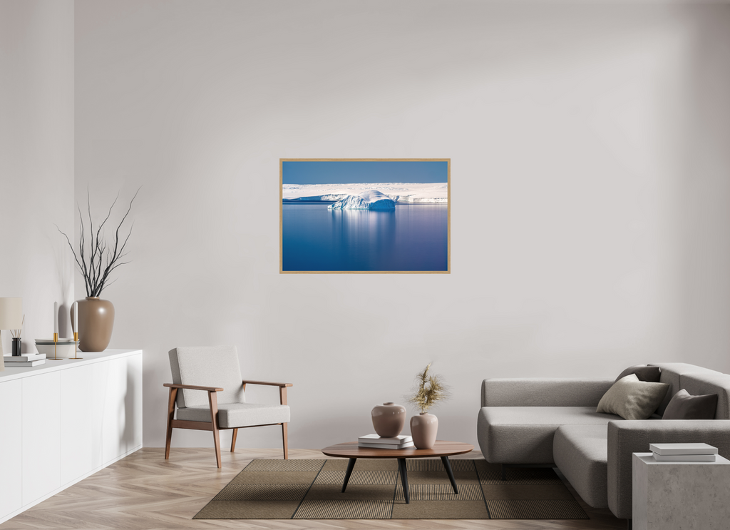 120 x 80 cm, Impression Fine Art encadrée en chêne naturel - mat Luxe, calme et volupté