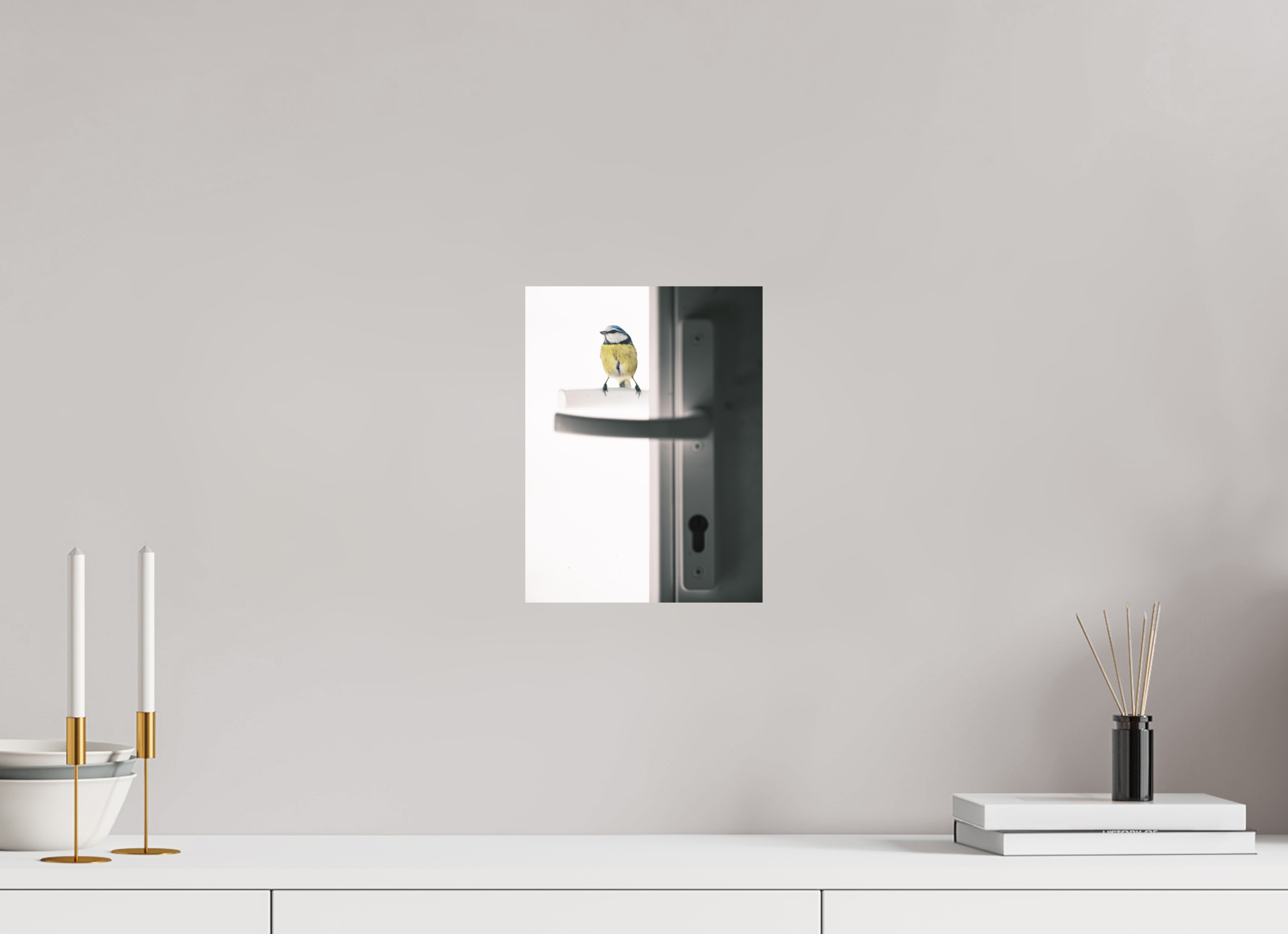 21 x 28 cm, Tirage photo - satiné mésange bleue