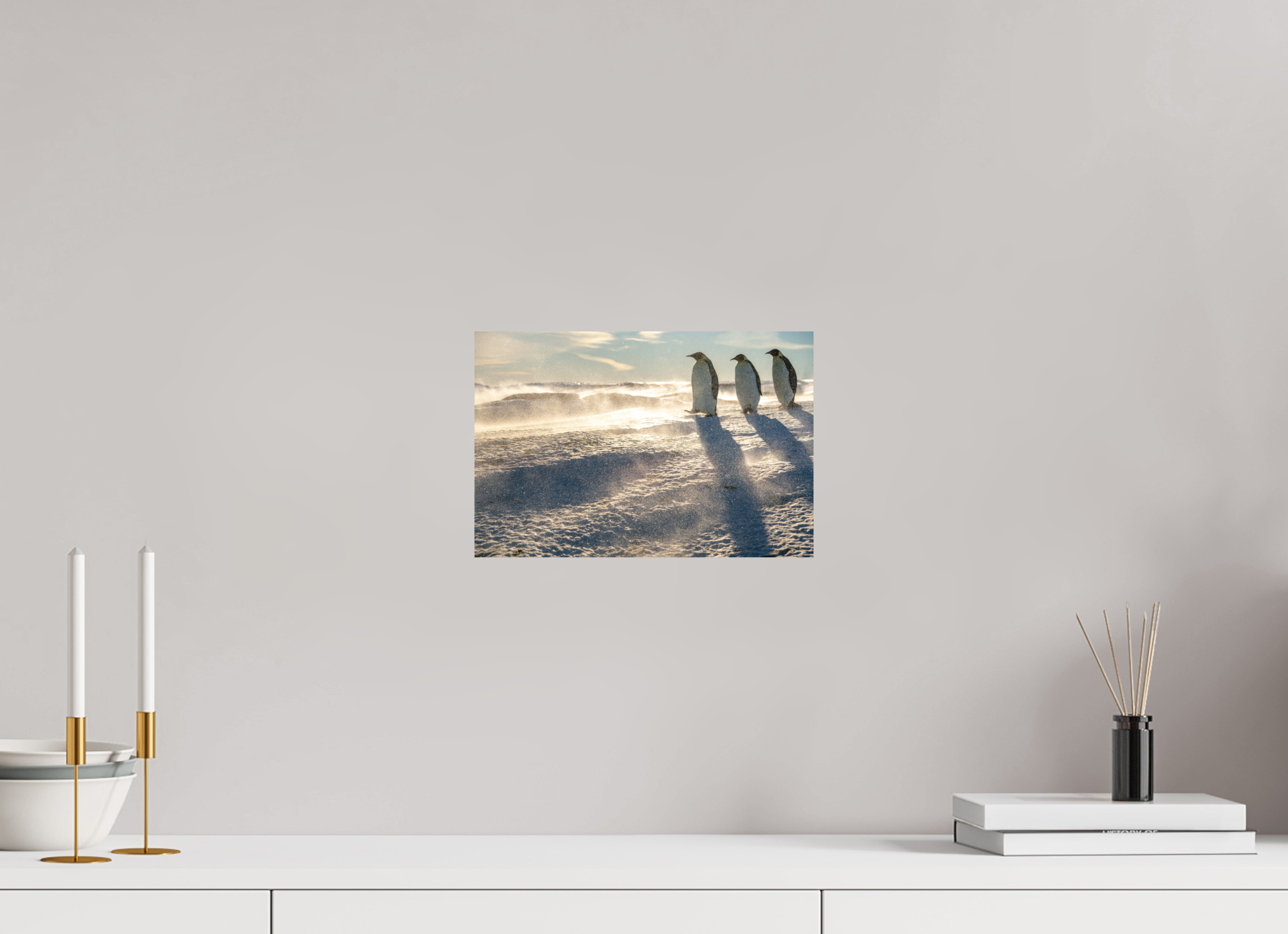 30 x 20 cm, Impression Fine Art - mat La marche des Empereurs