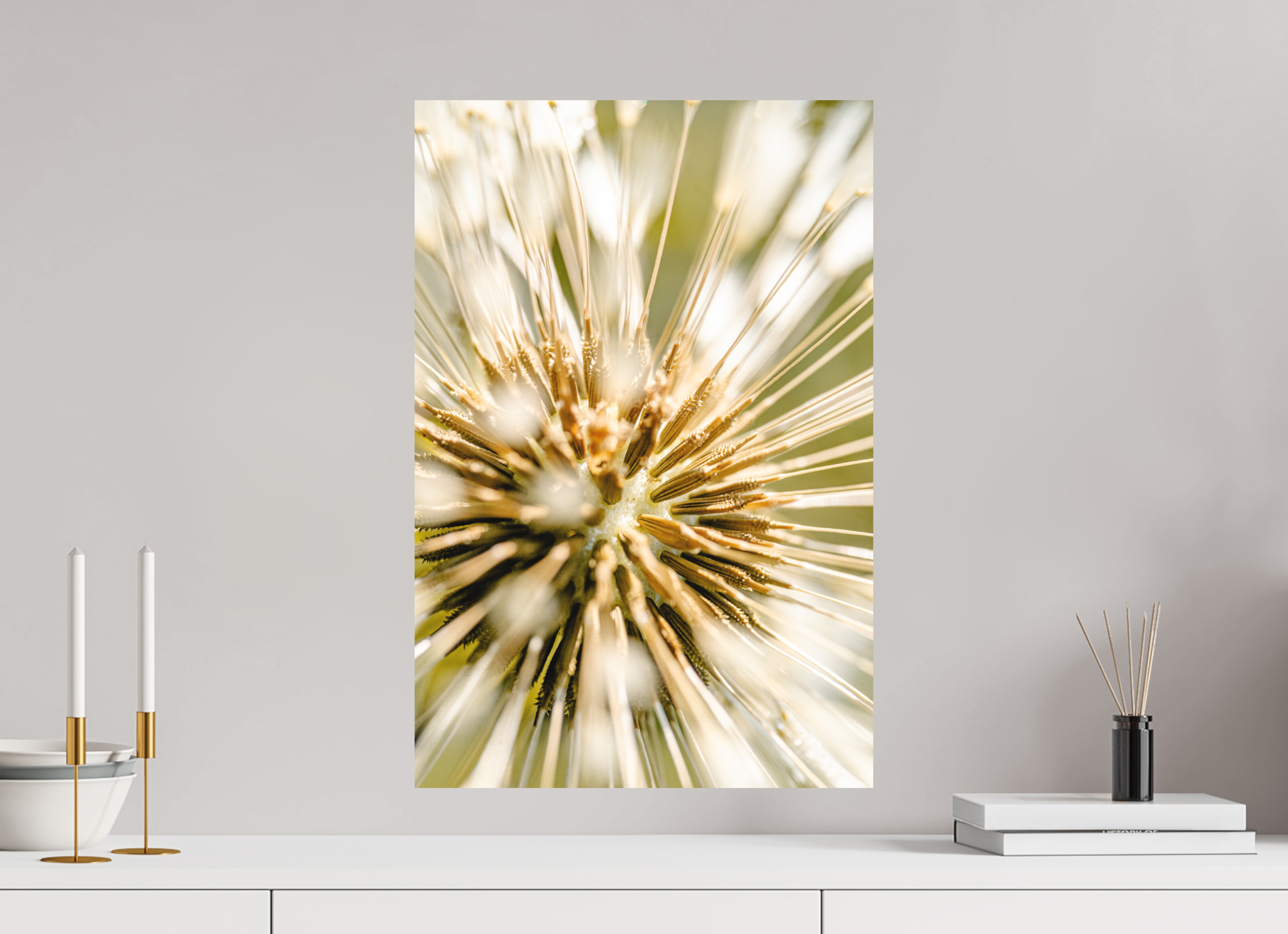 40 x 60 cm, Impression Fine Art sur support rigide - mat pissenlit