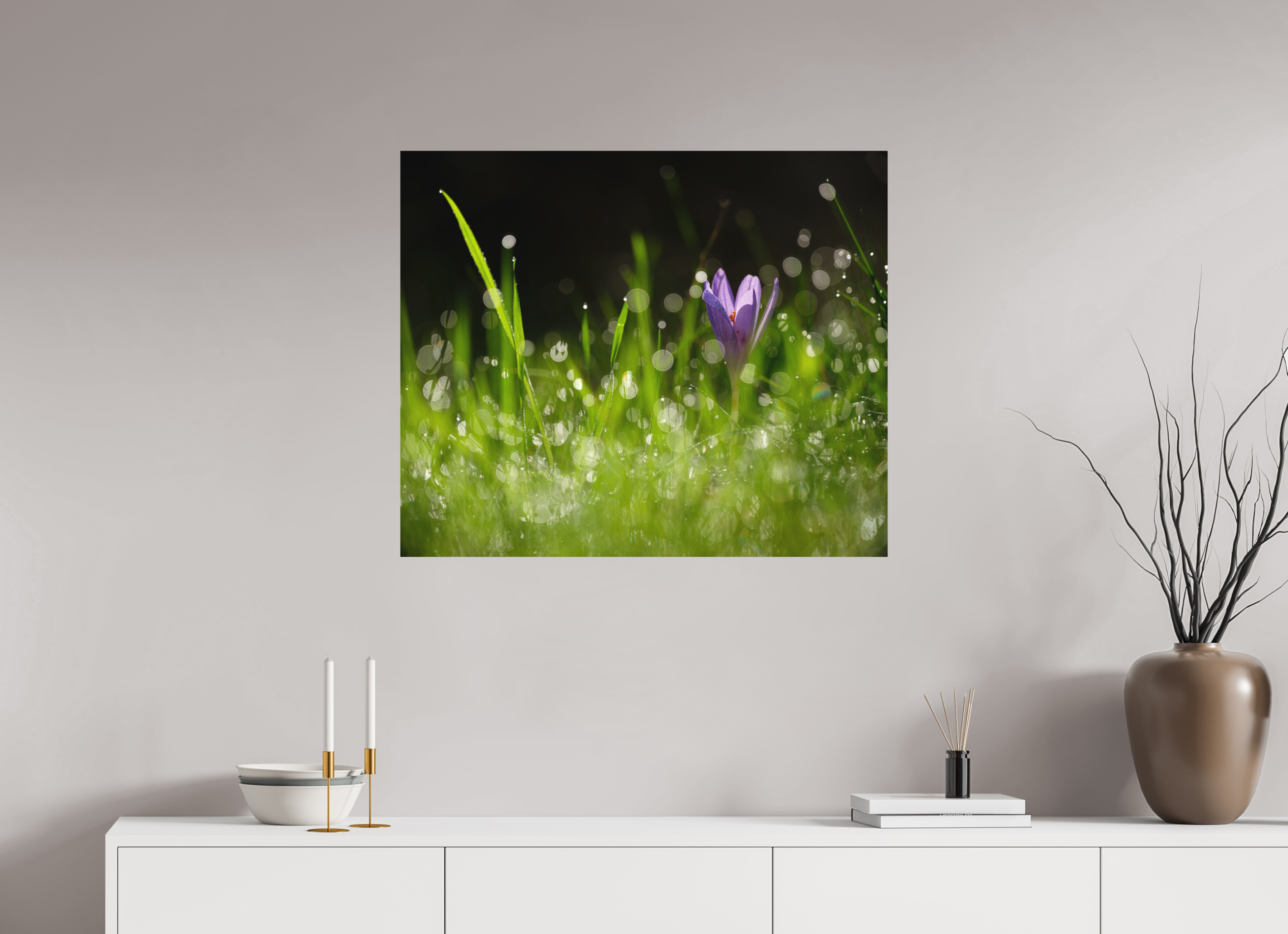84 x 70 cm, Tirage photo - satiné fleurs