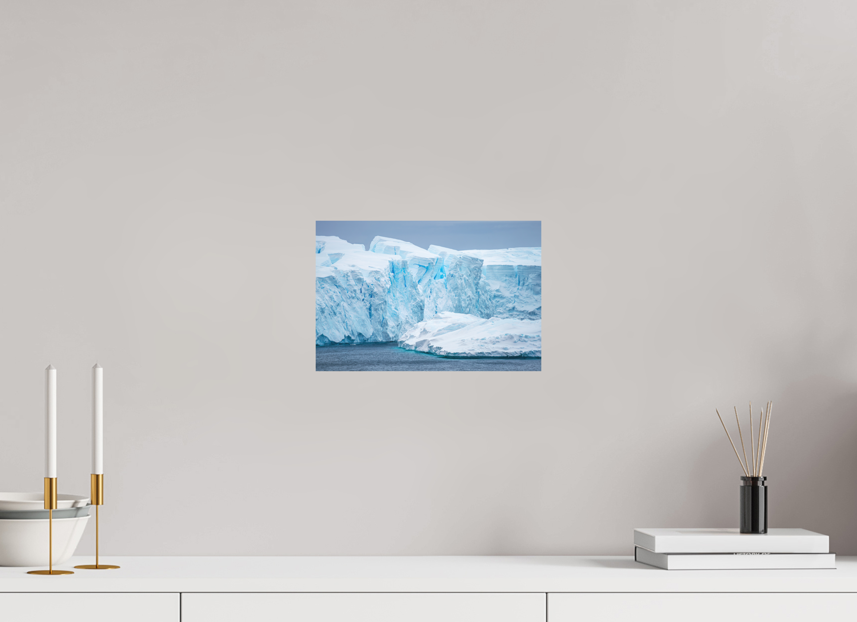 30 x 20 cm, Impression Fine Art - mat Falaise de glace