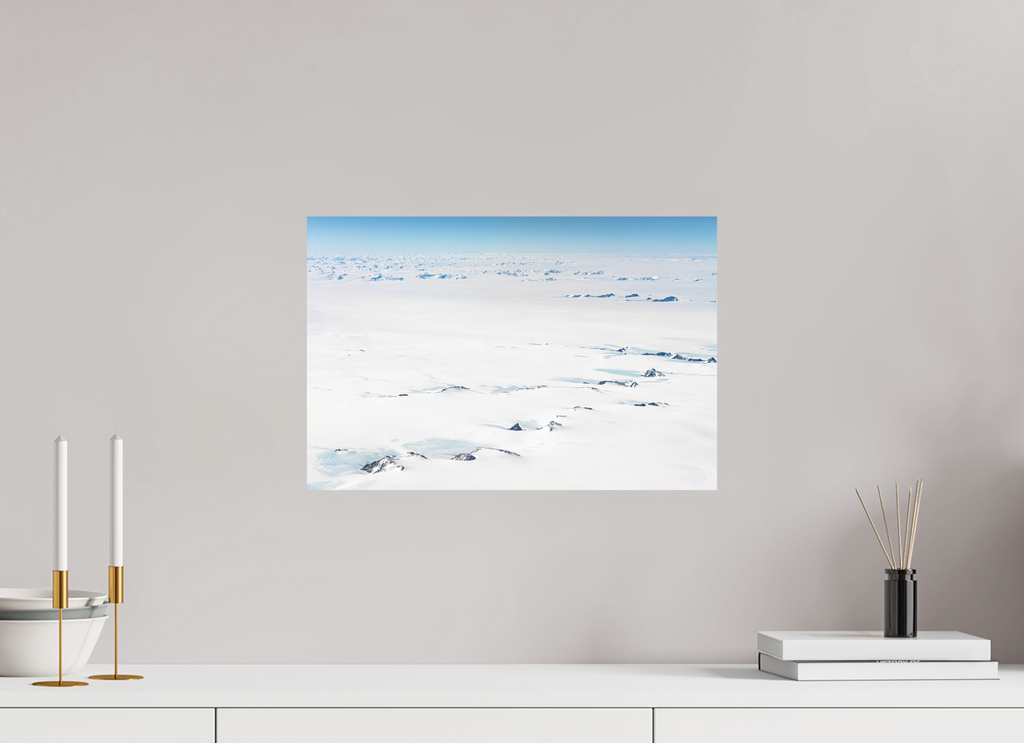 45 x 30 cm, Impression Fine Art sur support rigide - mat Le Continent Glacé