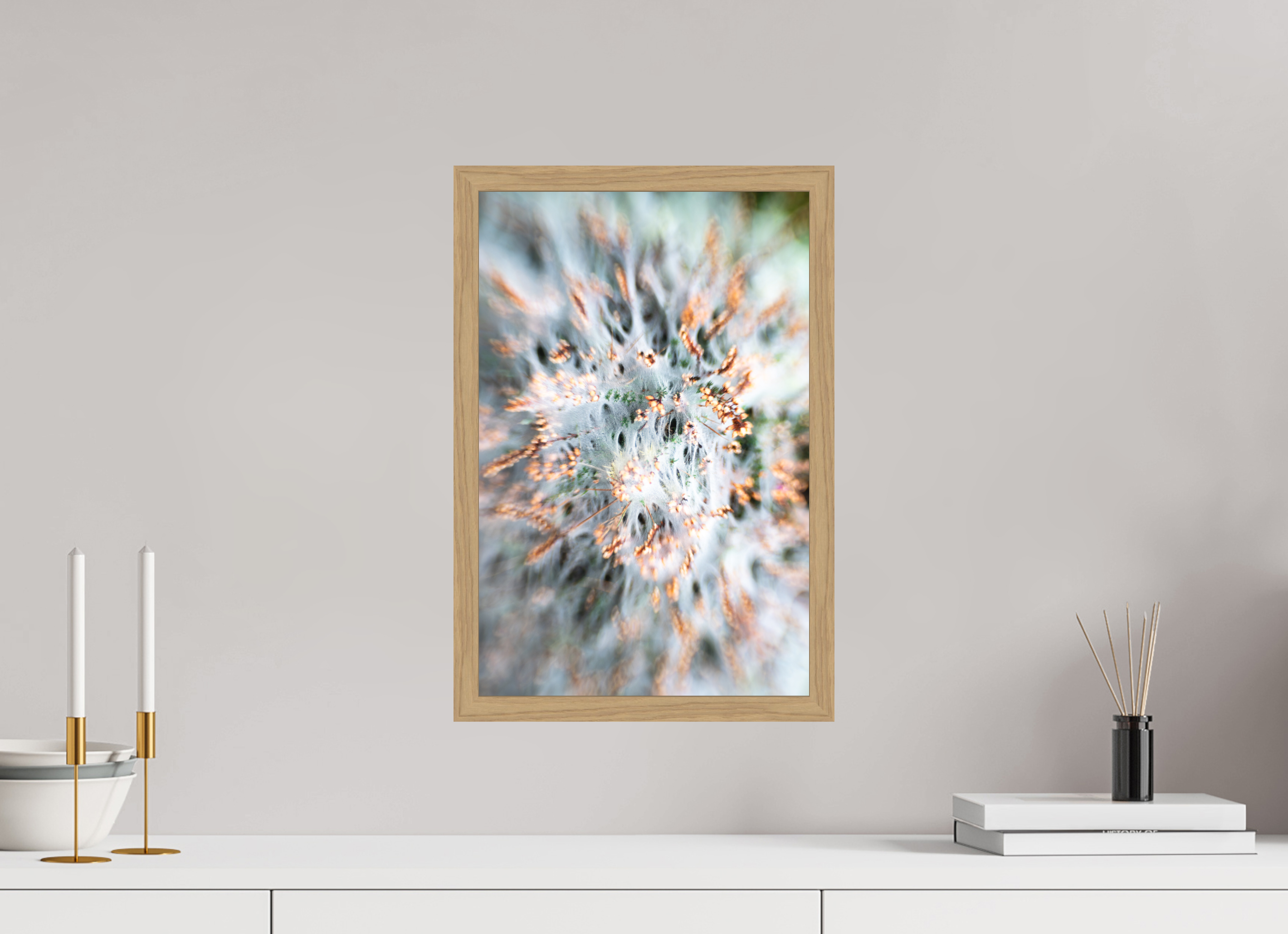 30 x 45 cm, Impression Fine Art encadrée en chêne naturel - mat toile 2