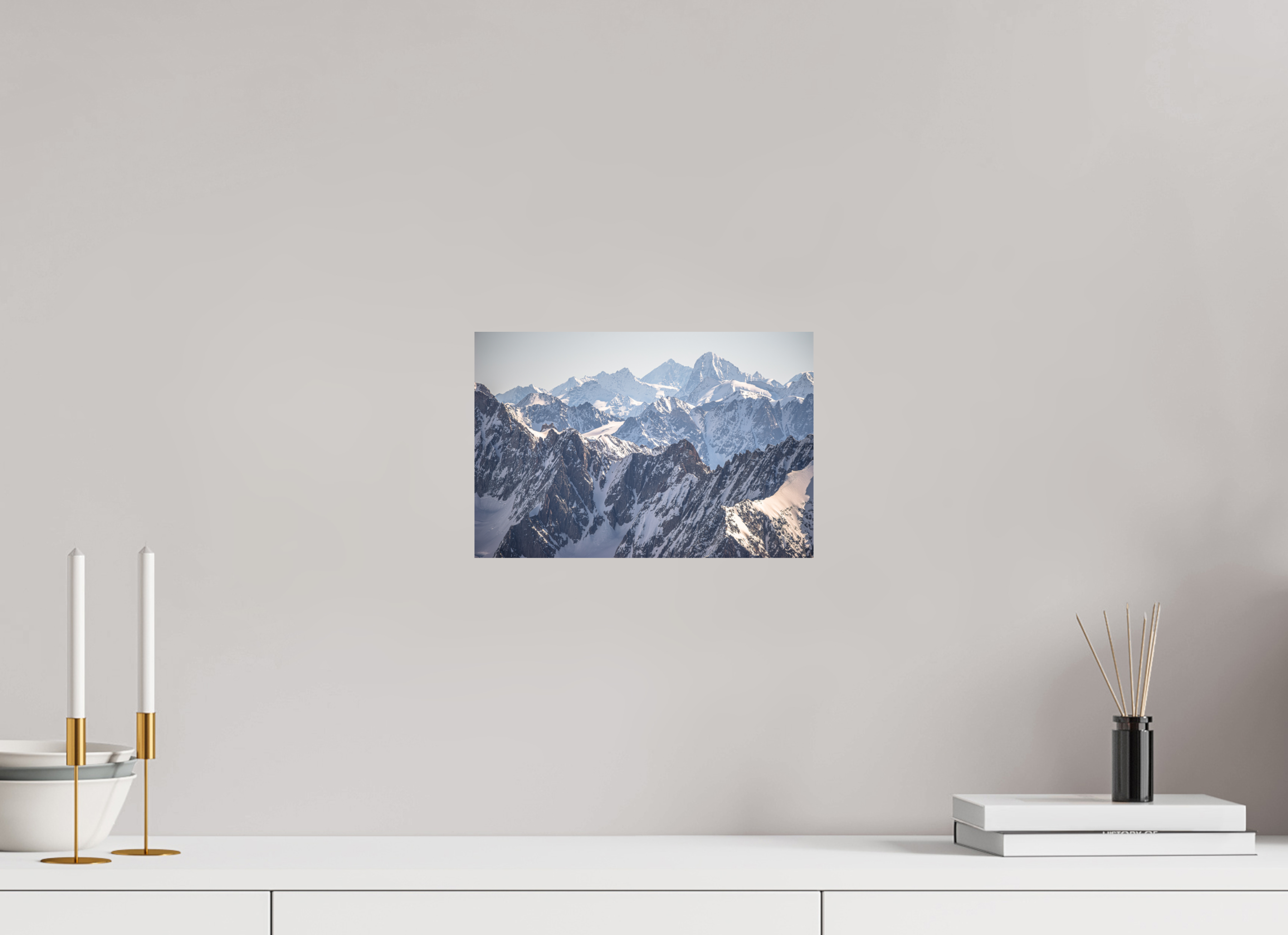 30 x 20 cm, Impression Fine Art - mat Dom des Mischabels et Dent Blanche