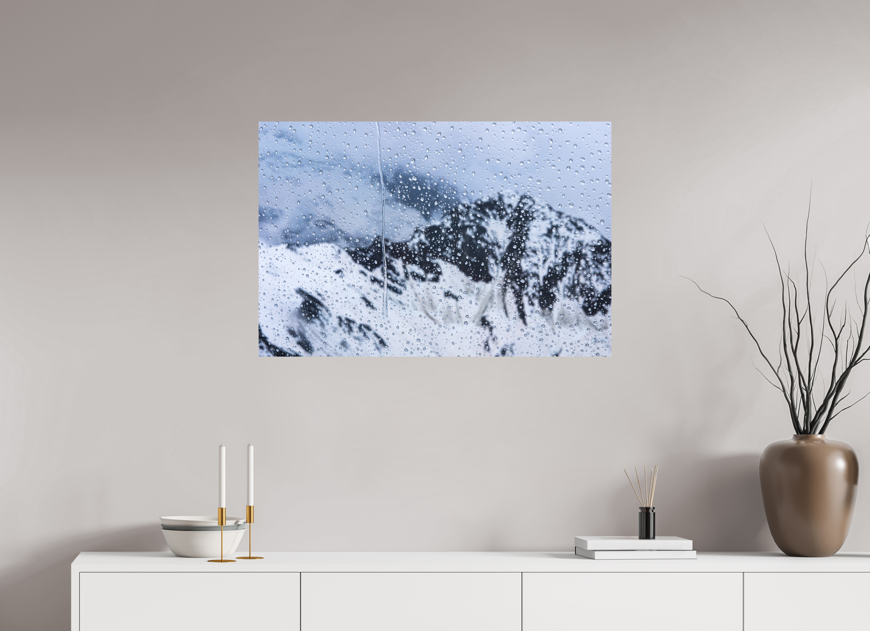 90 x 60 cm, Tirage photo - satiné Mauvaise météo