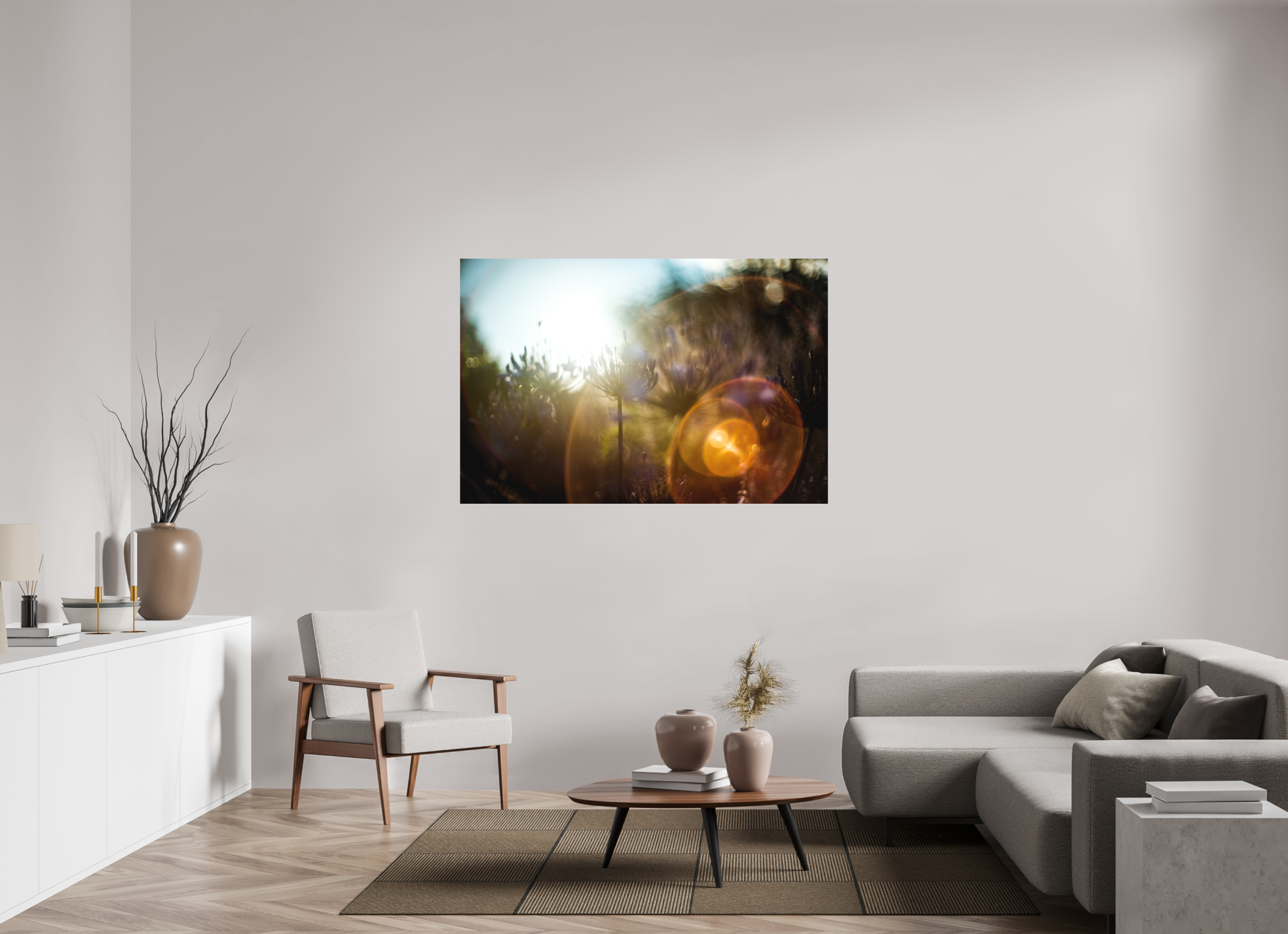 150 x 100 cm, Impression Fine Art sur support rigide - mat lumière