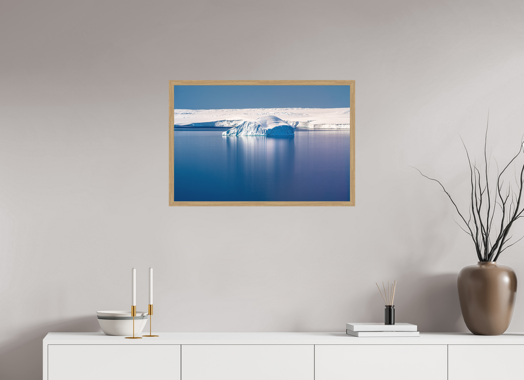 75 x 50 cm, Impression Fine Art encadrée en chêne naturel - mat Luxe, calme et volupté