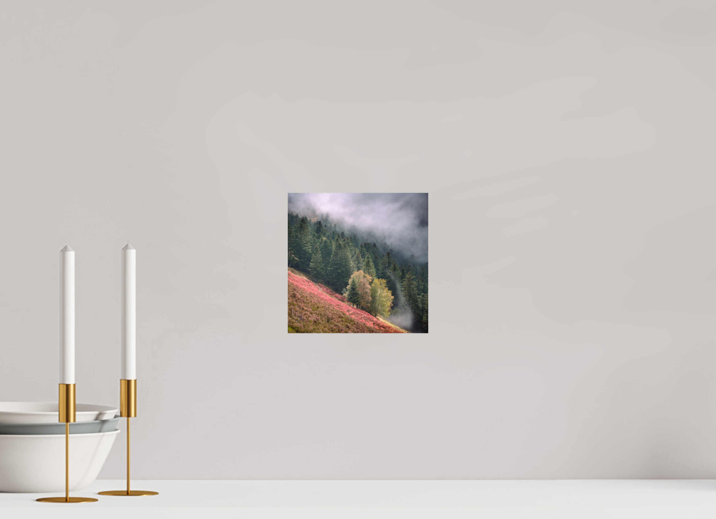 20 x 20 cm, Tirage photo - satiné Brume du soir