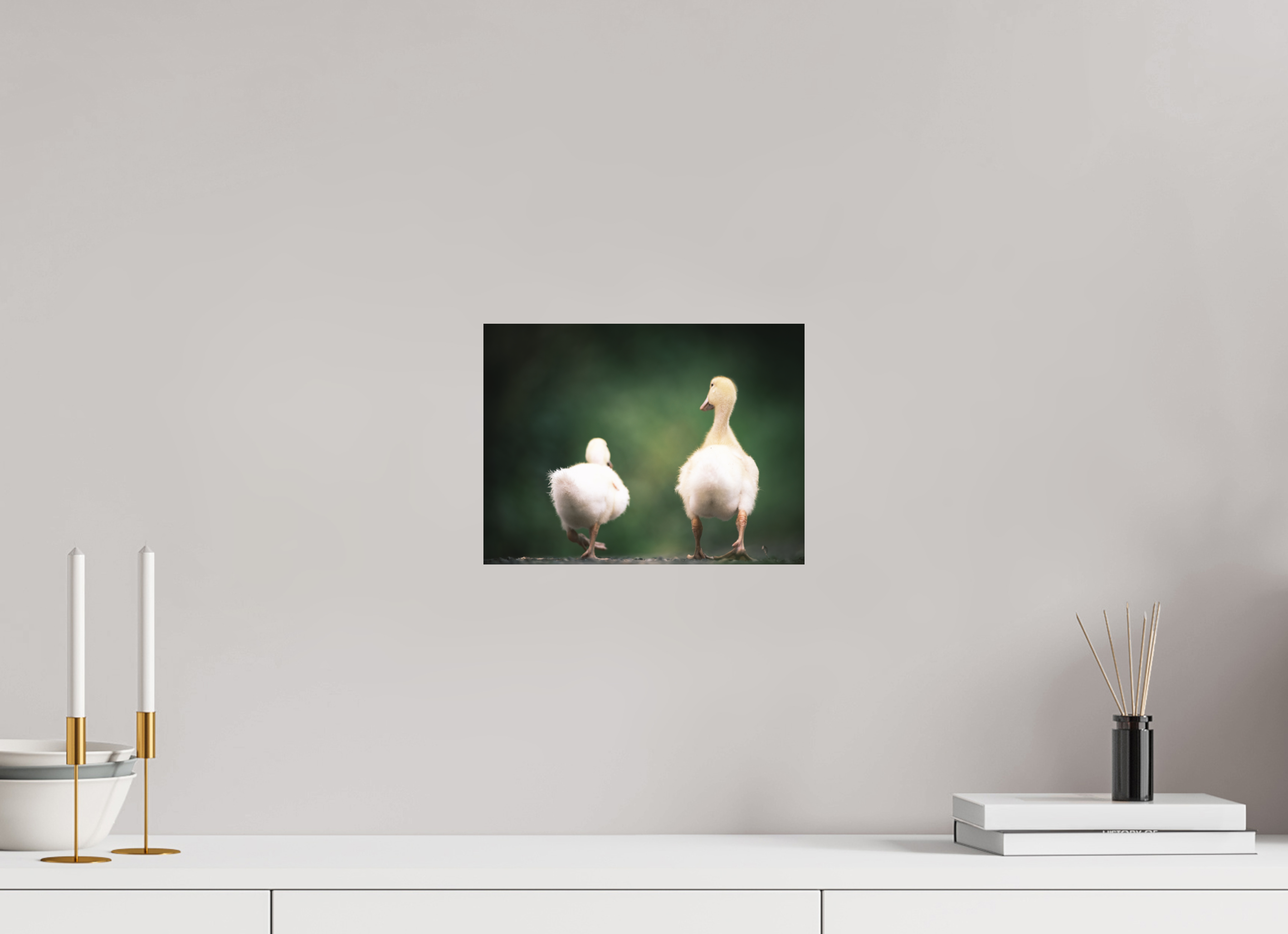 28 x 21 cm, Impression Fine Art sur support rigide - mat Canards I