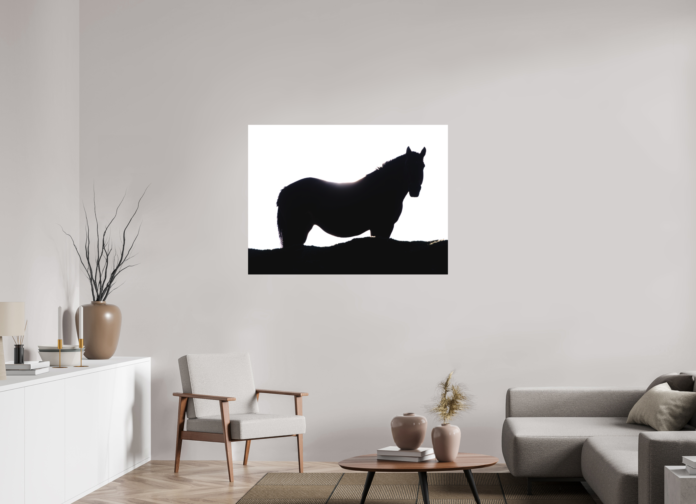 120 x 90 cm, Tirage photo - satiné Cheval