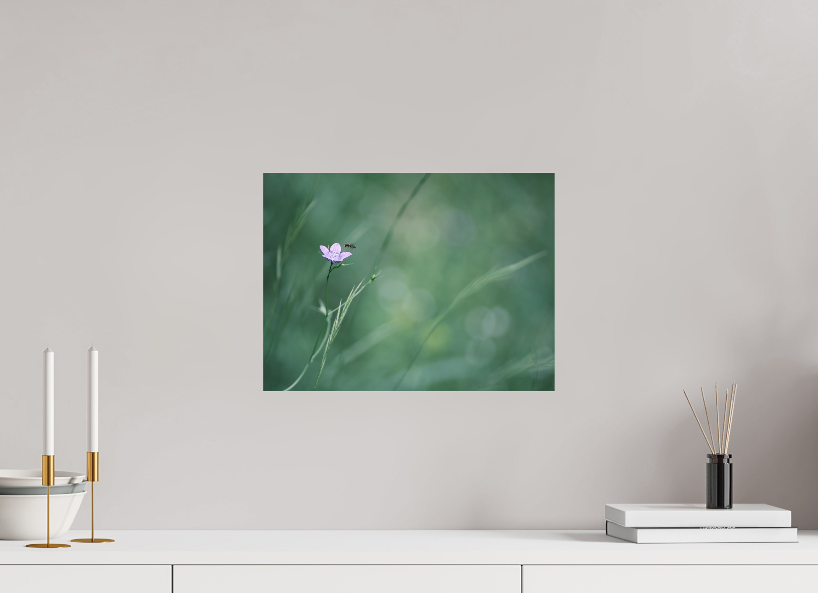 40 x 30 cm, Impression Fine Art sur support rigide - mat Petite fleur des champs