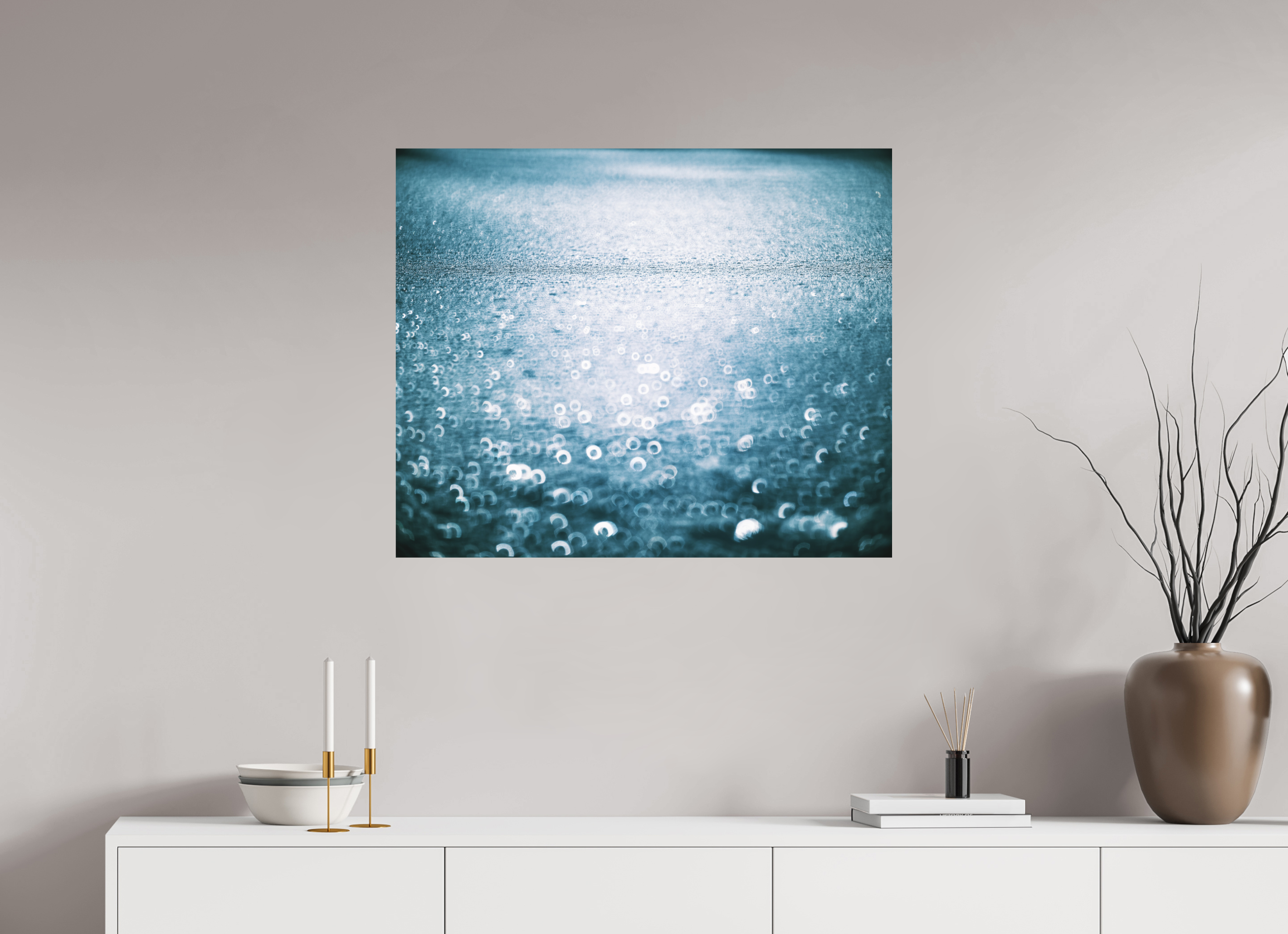 84,9 x 70 cm, Impression Fine Art sur support rigide - mat Réflexions hivernales