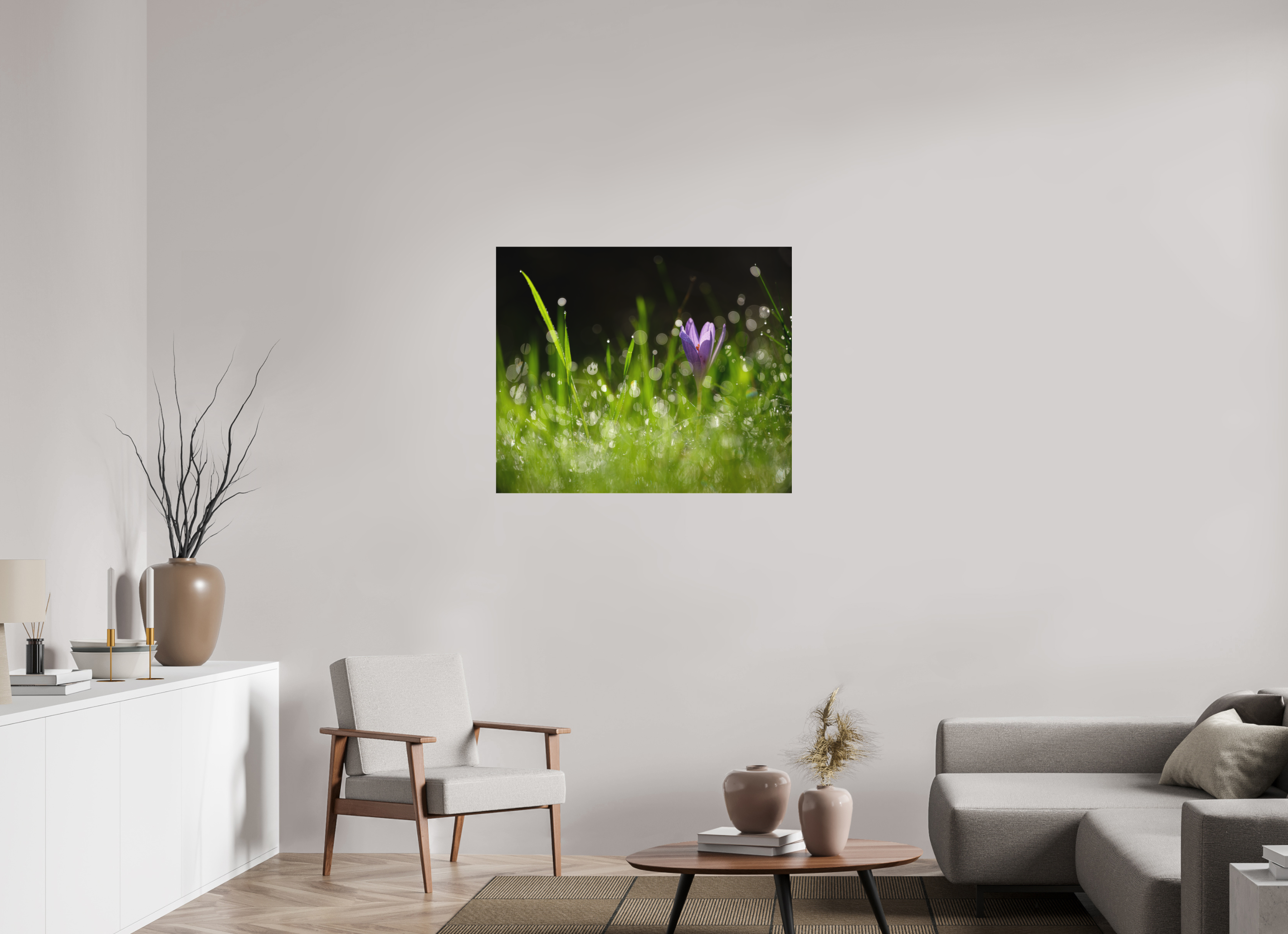 96 x 80 cm, Tirage photo - satiné fleurs
