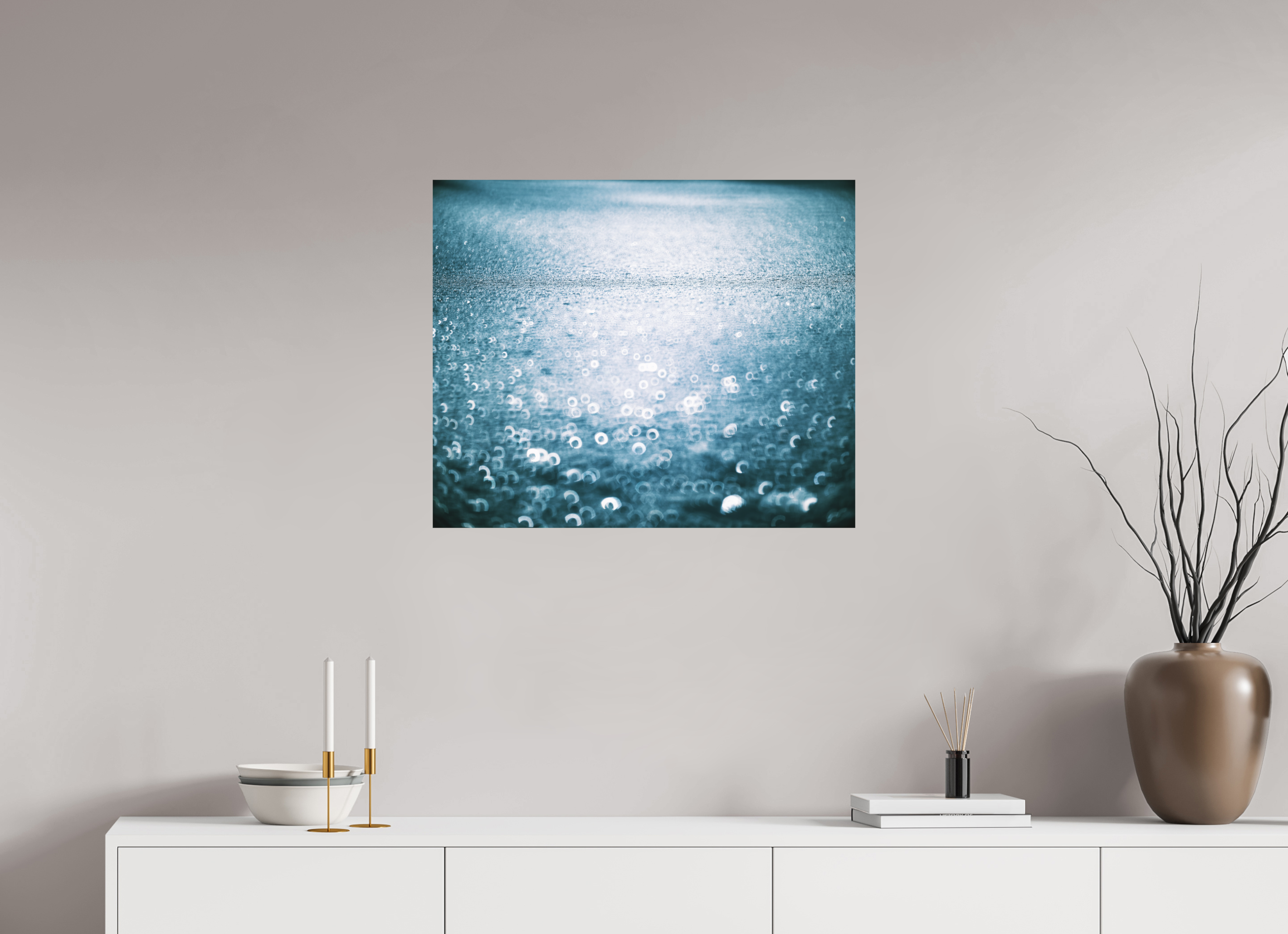 72,8 x 60 cm, Impression Fine Art - mat Réflexions hivernales