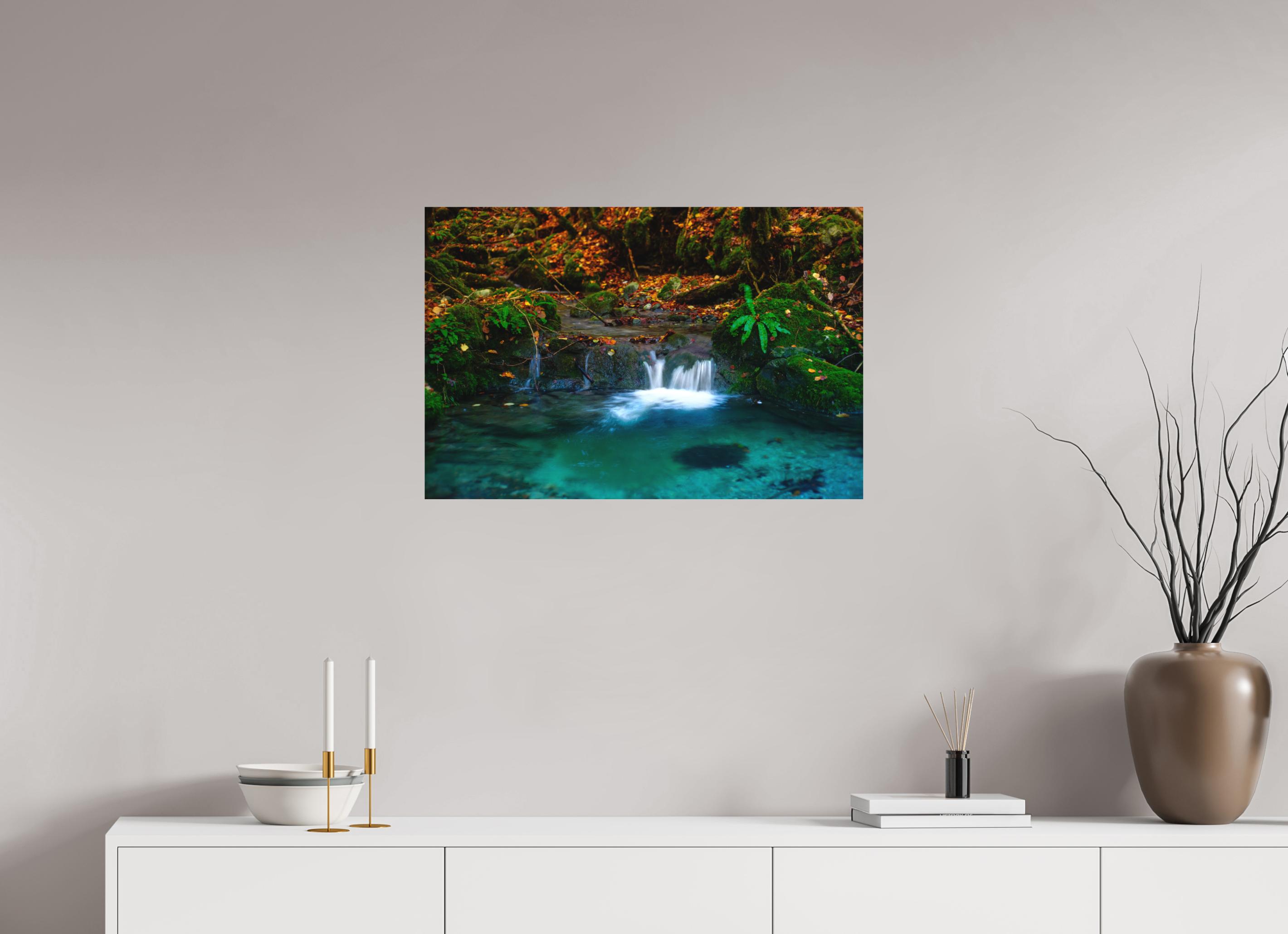 75 x 50 cm, Impression Fine Art sur support rigide - mat De l'eau et des couleurs