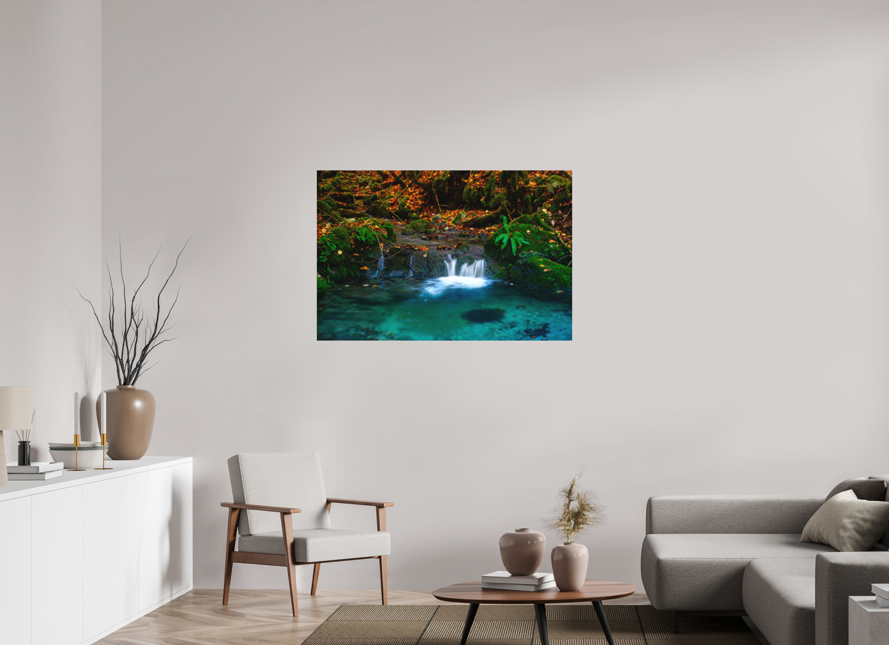 120 x 80 cm, Tirage photo - satiné De l'eau et des couleurs