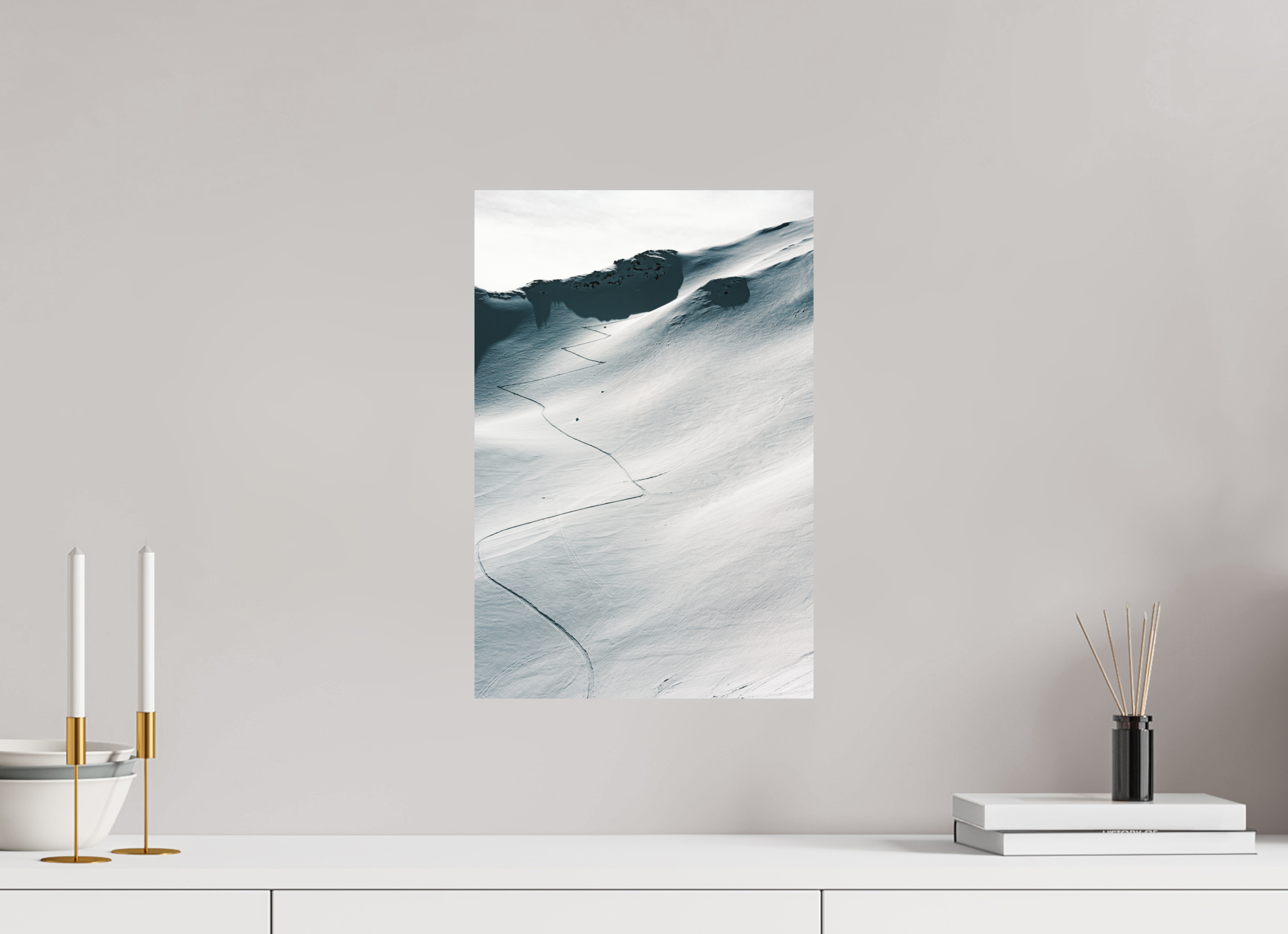 30 x 45 cm, Tirage photo - satiné À l'assaut du sommet