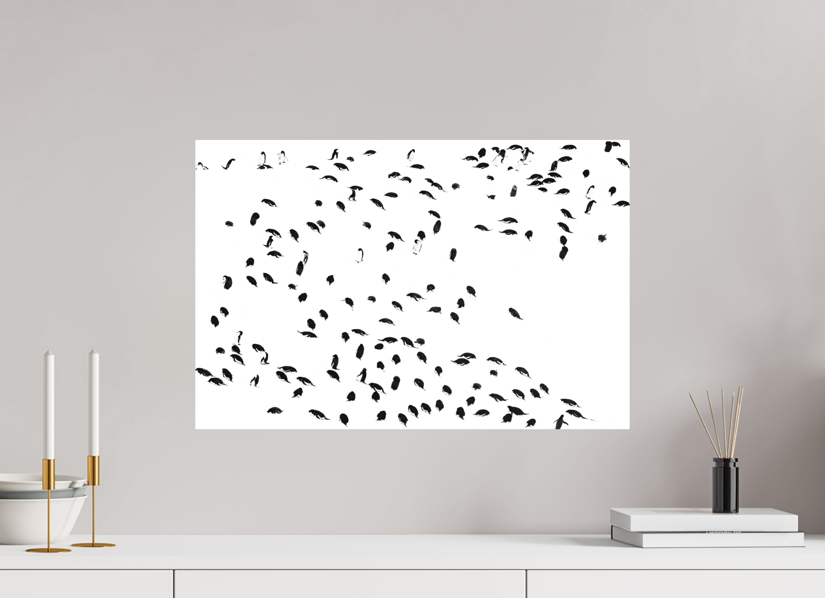 60 x 40 cm, Tirage photo - satiné La foule