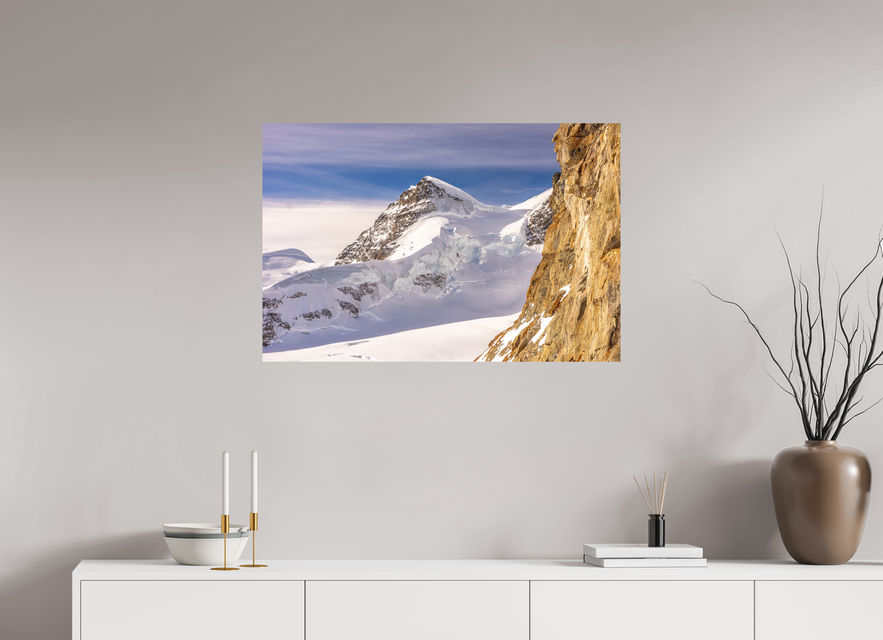 90 x 60 cm, Tirage photo - satiné La Jungfrau
