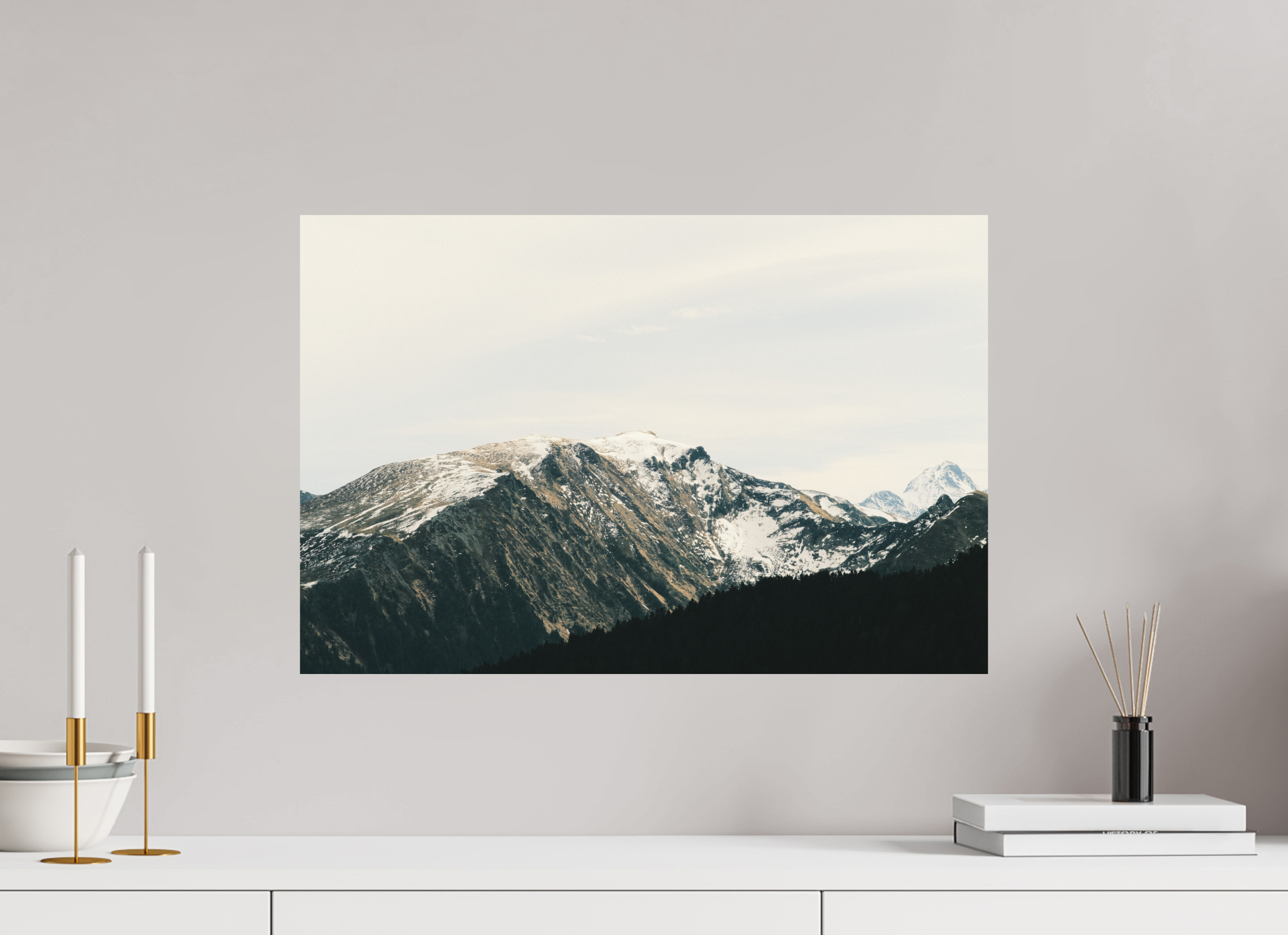 60 x 40 cm, Impression Fine Art sur support rigide - mat Une douce journée d'hiver