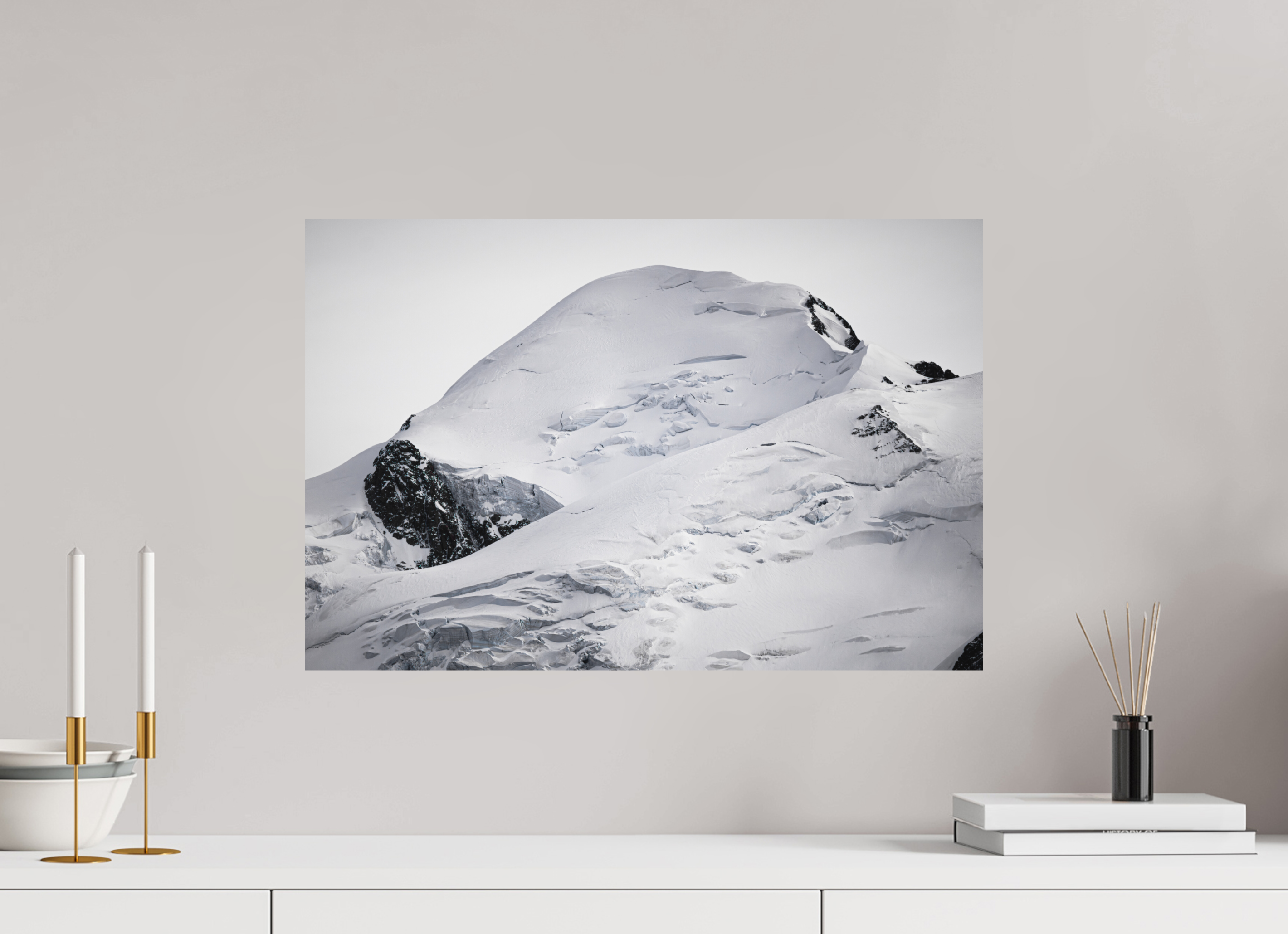 60 x 40 cm, Impression Fine Art - mat Le Mont Blanc