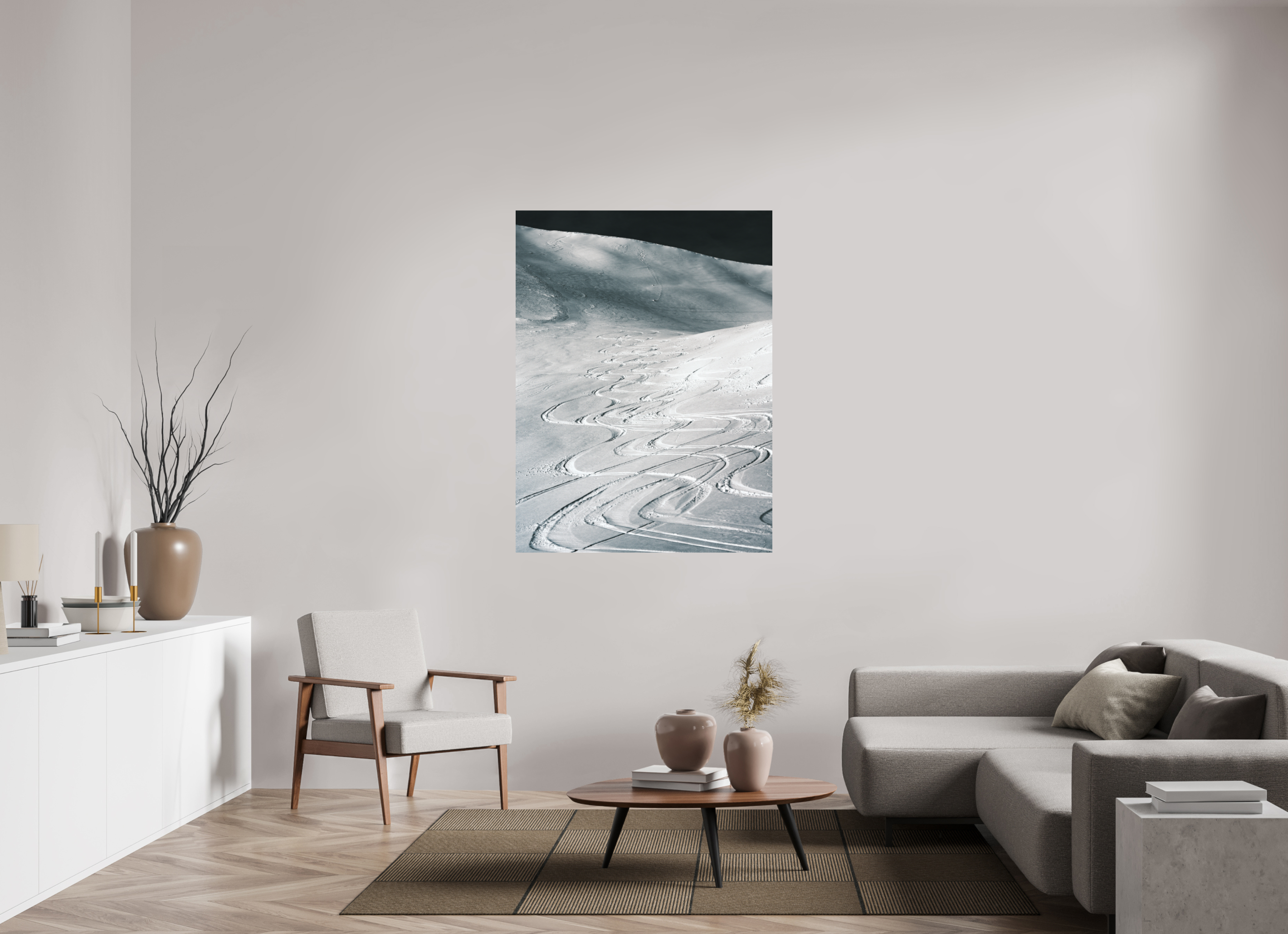 105 x 140 cm, Impression Fine Art - mat Les traces du bonheur