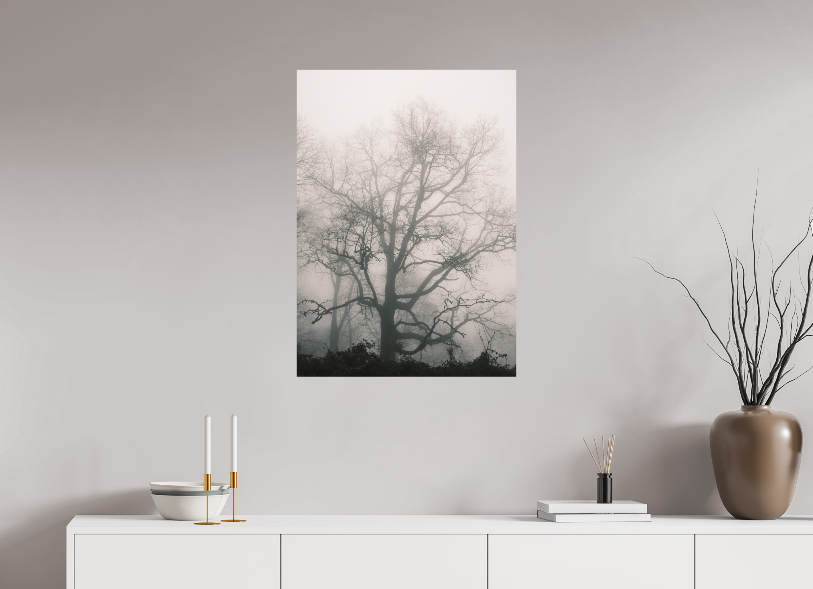 60 x 83,9 cm, Impression Fine Art - mat Hêtre